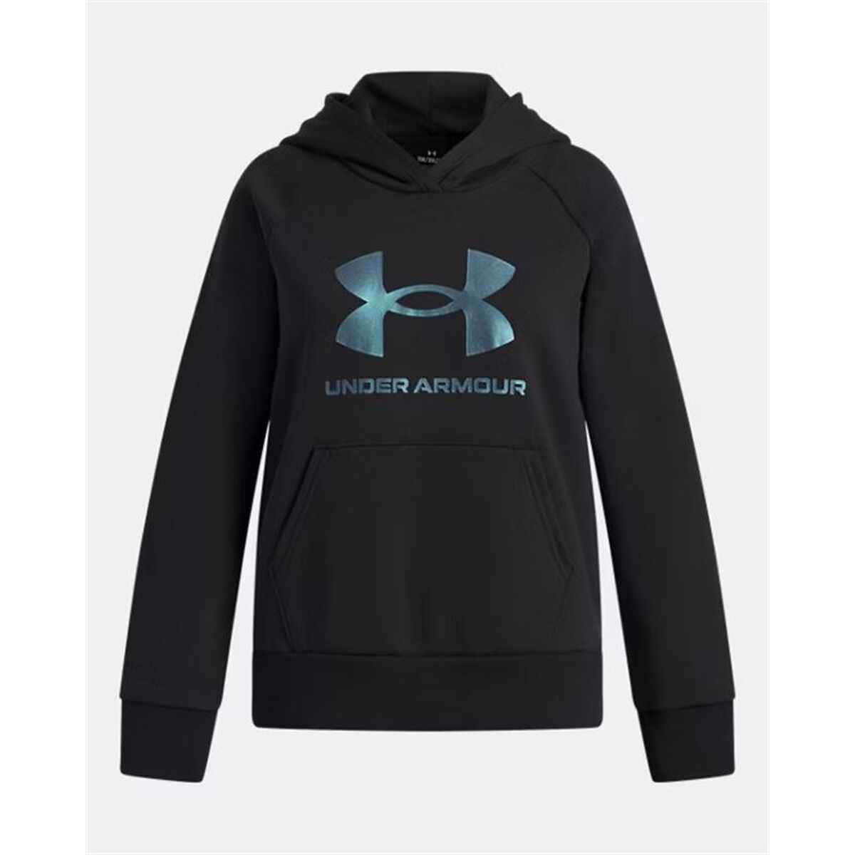Hooded Sweatshirt for Girls Under Armour Rival Flc Shimmer Hdy Black