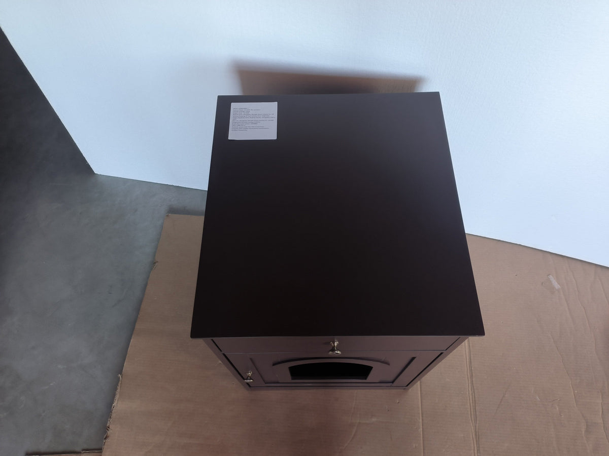 Wooden Cat Litter Box Enclosure with Drawer – MDF Pet House Side Table