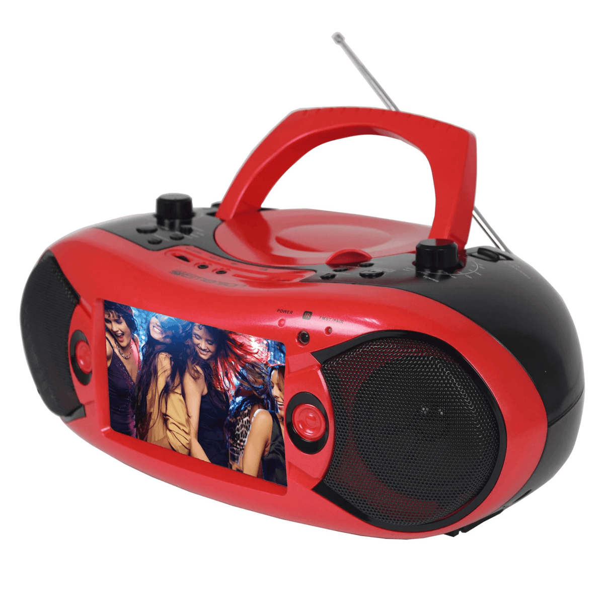 Emerson 7" Bluetooth DVD Boombox with AMFM Radio & Digital TV