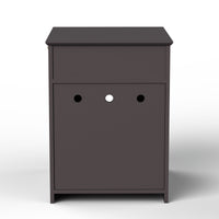 Wooden Cat Litter Box Enclosure with Drawer – MDF Pet House Side Table