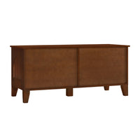 Rattan Wooden Dog Crate Cabinet with Storage – Indoor Rubber Wood Pet