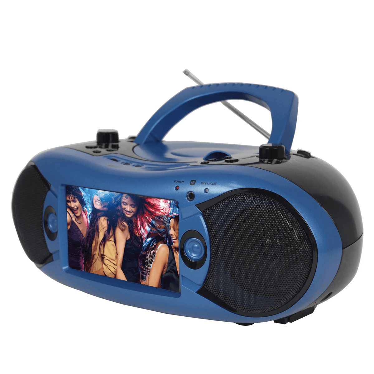 Emerson 7" Bluetooth DVD Boombox with AMFM Radio & Digital TV