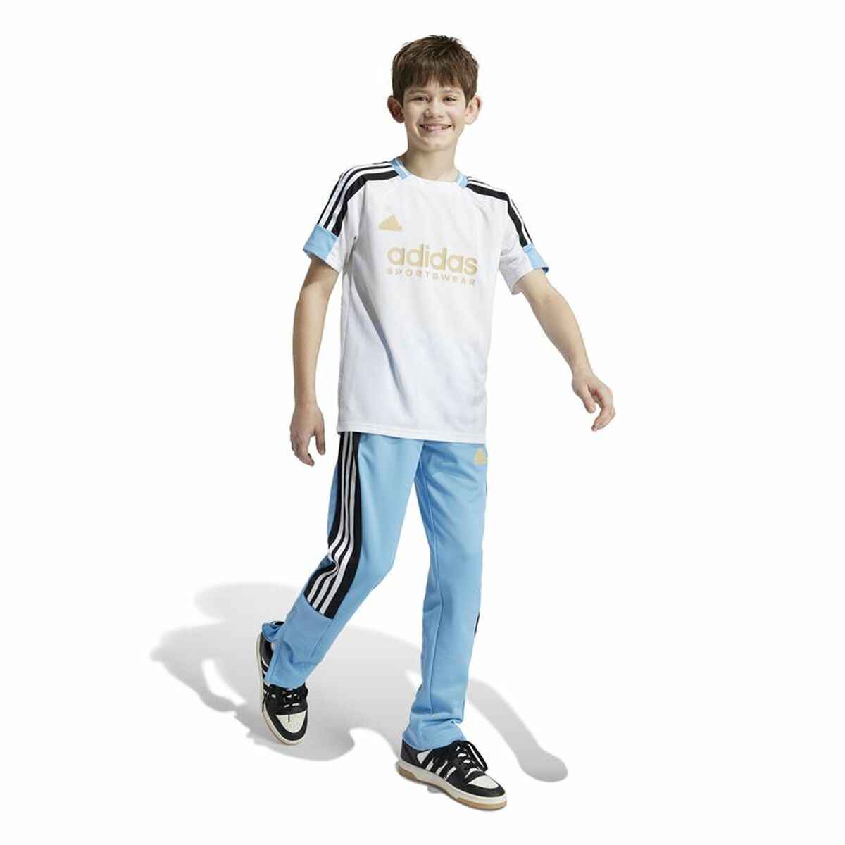 Child's Short Sleeve T-Shirt Adidas Nations White