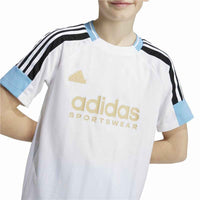Child's Short Sleeve T-Shirt Adidas Nations White