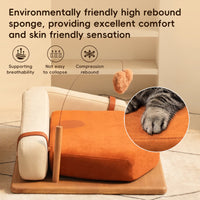 Wooden Pet Bed for Cats & Dogs – Oak Veneer Modern Furniture-Grade