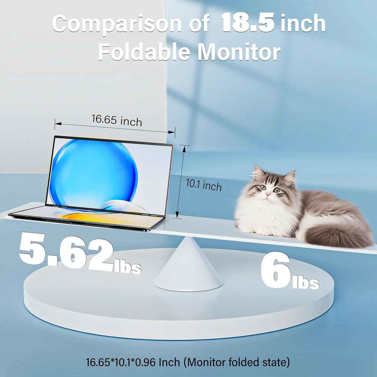 InnoView Foldable 18.5" Dual Monitor-INVPM509