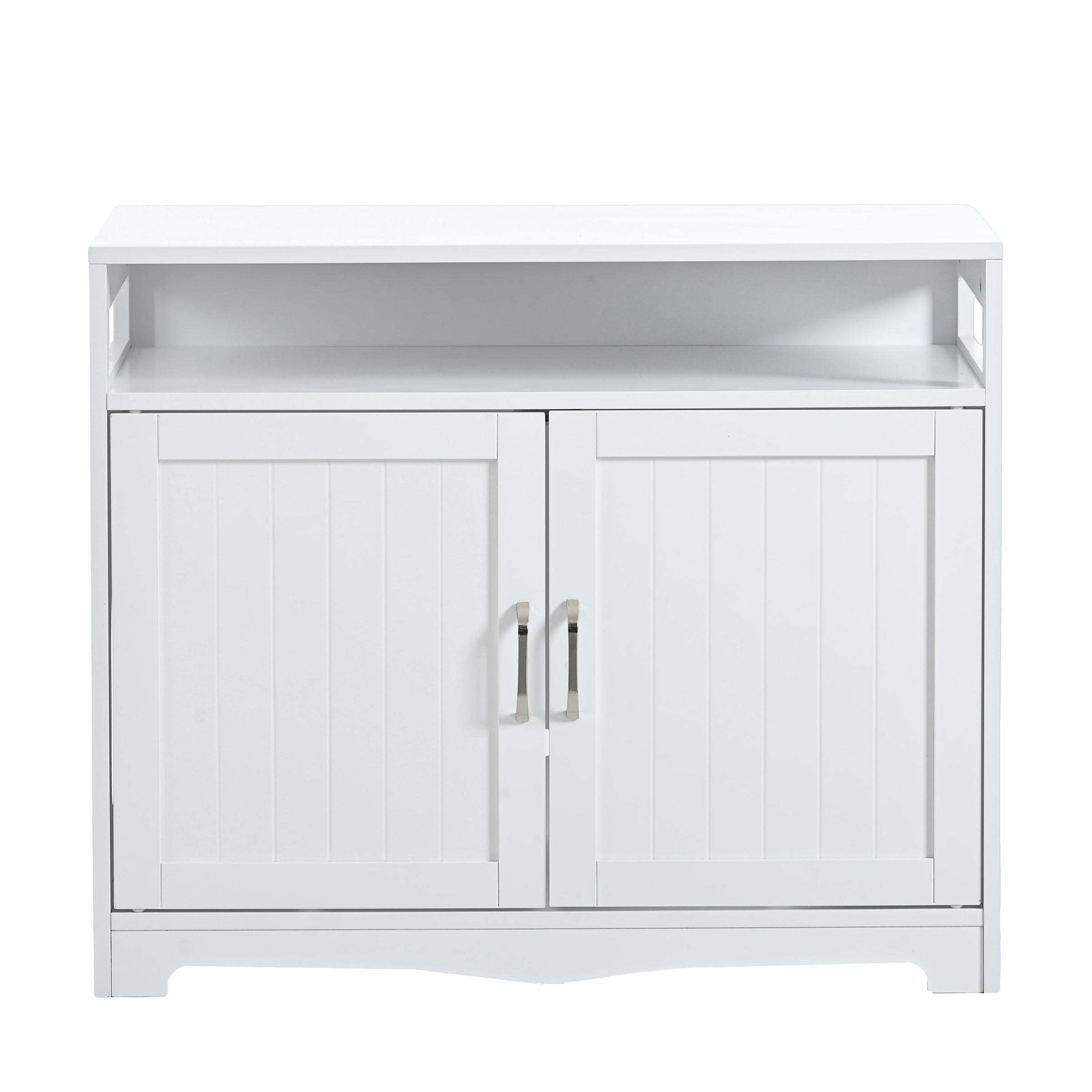 Hidden Cat Litter Box Furniture with Storage Bench , Wooden Pet House