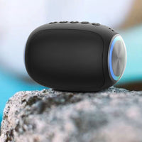 Oval Drum Bluetooth Speaker With LED Ring Light