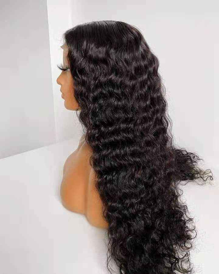 Beumax 4x4 Deep Wave 5x5 Lace Closure wig 6x6 Human Hair Wigs