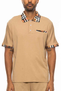 Checkered Detail Polo