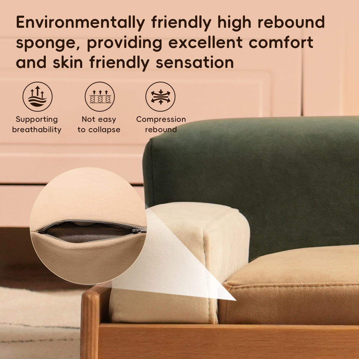 Modern Wooden Pet Bed for Cats & Dogs – Oak Veneer Frame with