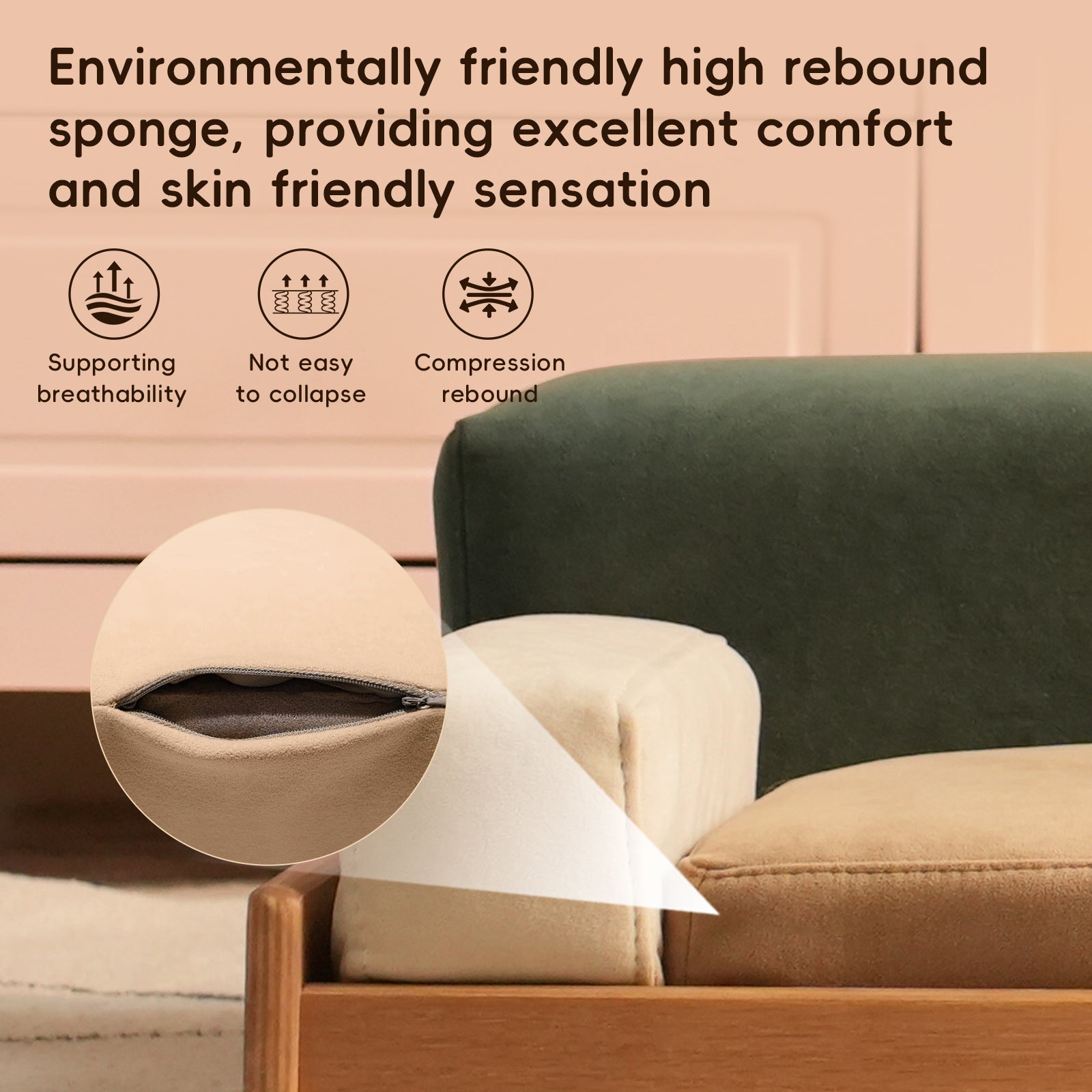 Modern Wooden Pet Bed for Cats & Dogs – Oak Veneer Frame with
