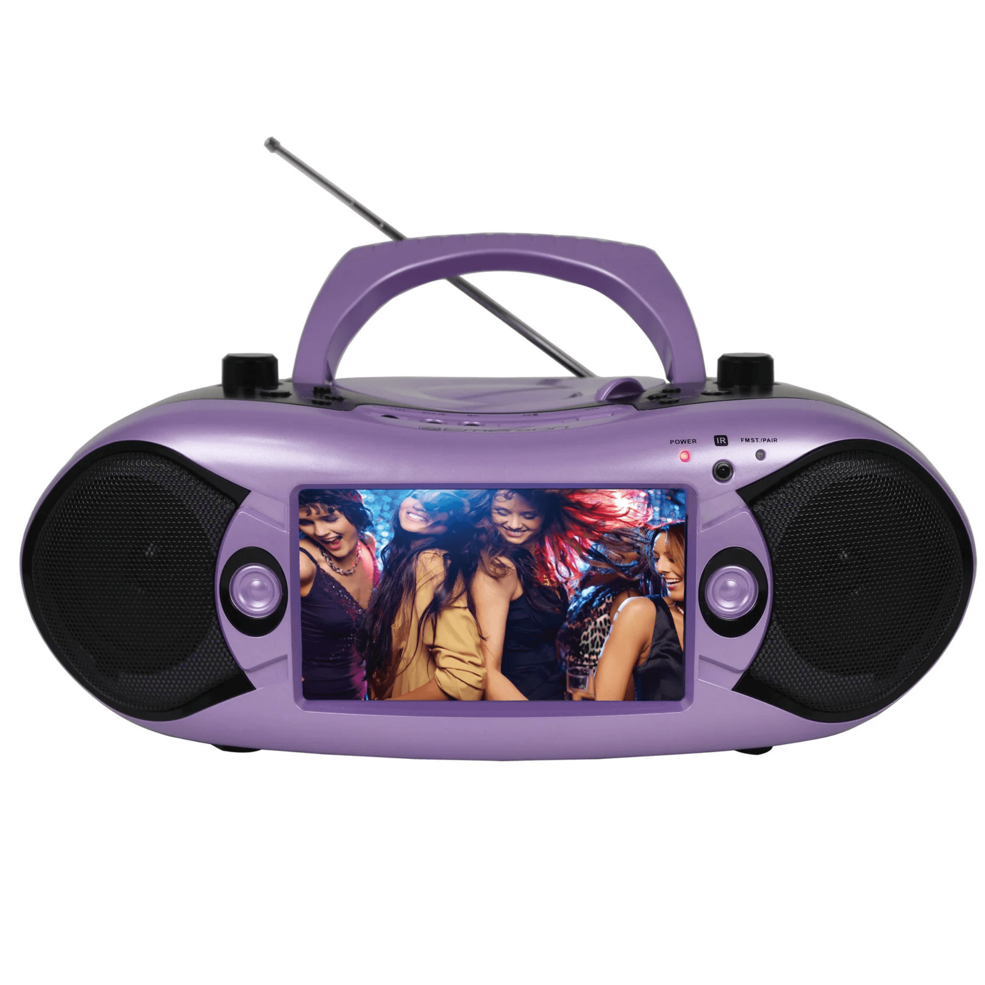 Emerson 7" Bluetooth DVD Boombox with AMFM Radio & Digital TV