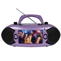 Emerson 7" Bluetooth DVD Boombox with AMFM Radio & Digital TV