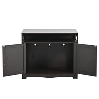 Hidden Cat Litter Box Furniture with Storage Bench , Wooden Pet House