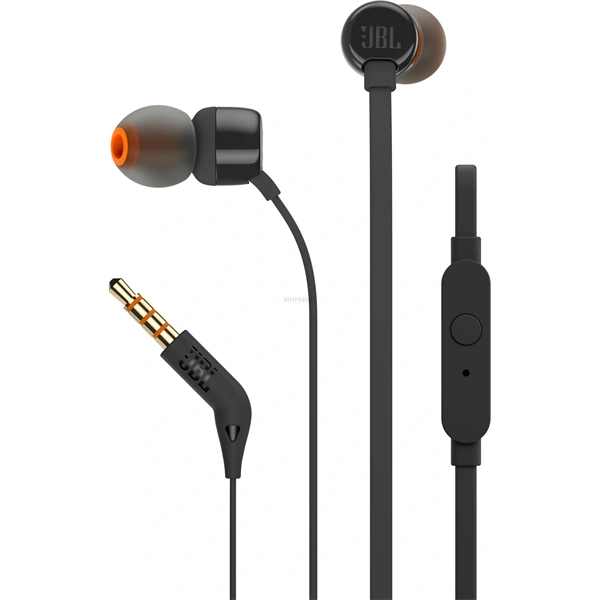 JBL T110BLKE fekete mikrofonos fülhallgató