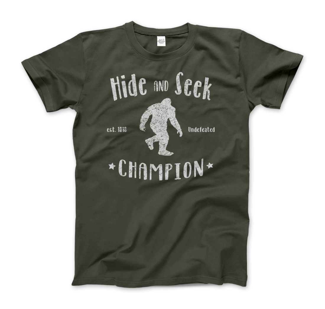 Hide and Seek Champion Bigfoot t-shirt