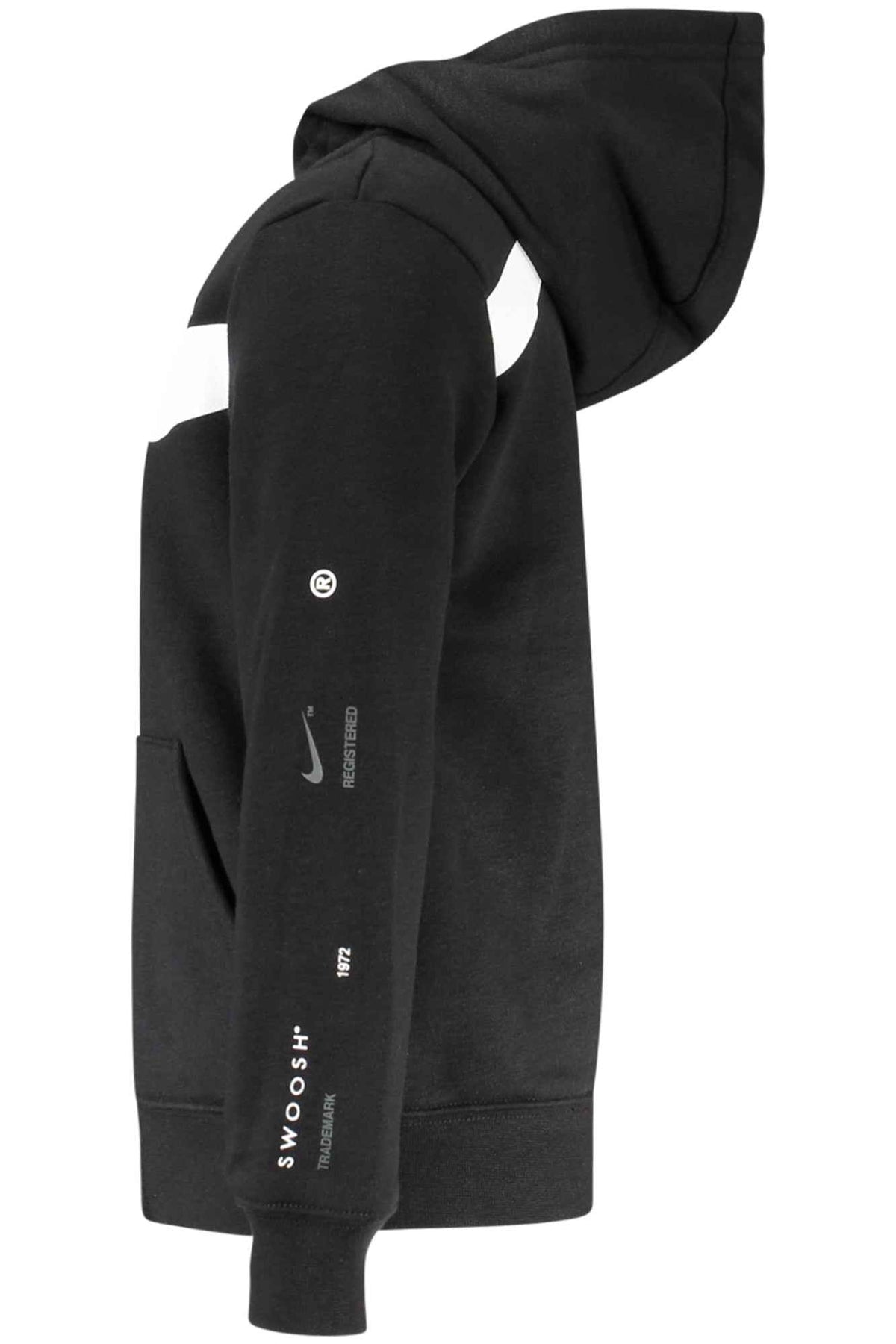 NIKE KIDS' BLACK ZIP-UP SWEATSHIRT