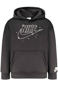NIKE KIDS' BLACK ZIP-UP SWEATSHIRT