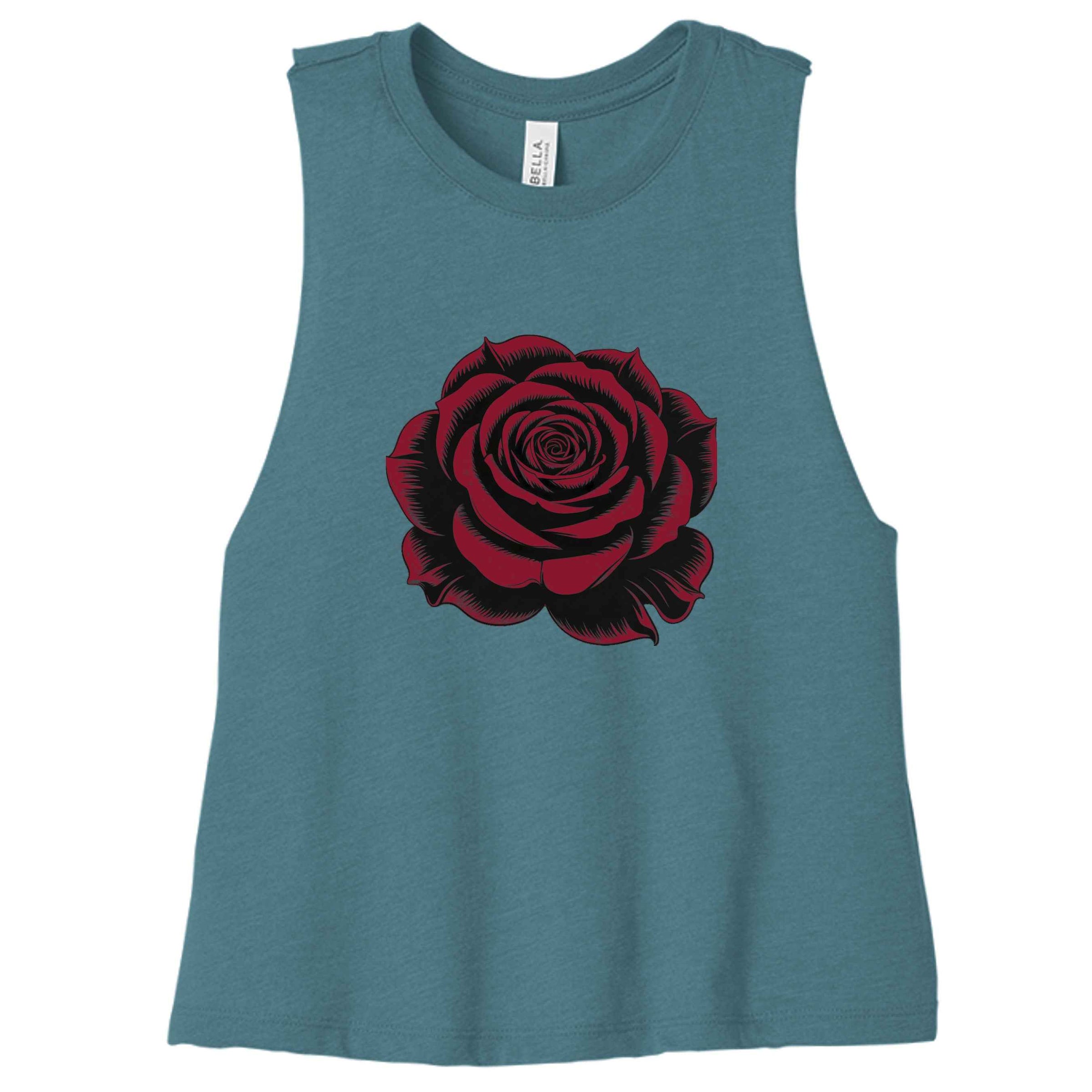 Red Rose Black Shade