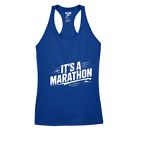 its a marathon white tank